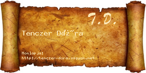 Tenczer Dóra névjegykártya